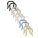 SCERRING 316L Surgical Steel U-Shaped Nose Ring Septum Piercing Hanger Retainer 14g 10PCS - Style 1#