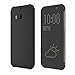 Microtimes FOR HTC ONE M8 2014 DOT VIEW HC M100 FLIP CASE COVER (Black)
