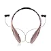 Bluetooth V4.1 Earbuds, Bluenin Wireless Headphones Sports Headset Neckband Retractable Earphones with Mic for iPhone Android (12 Hours Play Time, CVC 6.0 Noise Cancelling, Sweatproof, Rose Gold)