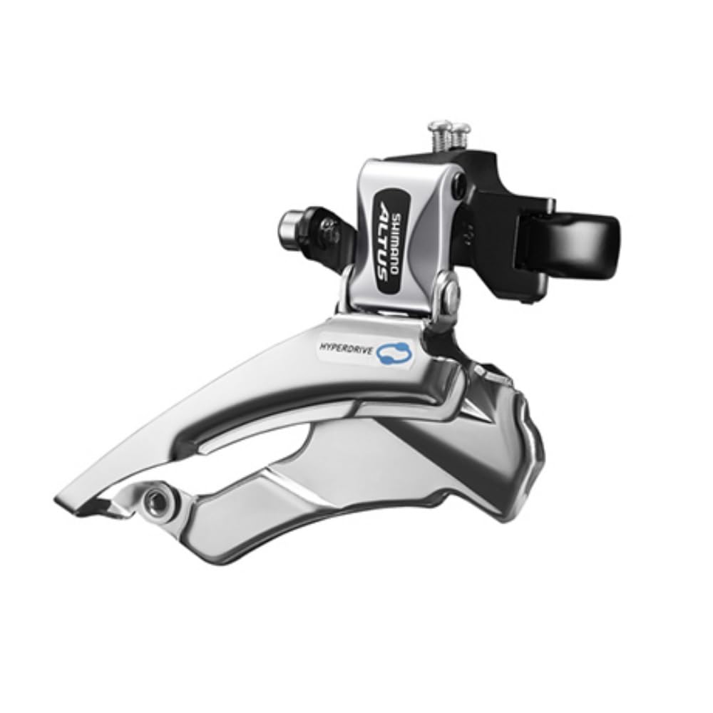 Shimano FD-M313 Altus hybrid front derailleur, conventional swing, dual-pull, multi fit