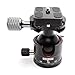 Koolehaoda Tripod Head Low Profile Ball Head, Φ36mm Metal Panorama Ball Head with 1/4