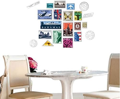 ZBYLL Wall Sticker Living Room Bedroom Study Decoration Fashion Stamp Wall Sticker