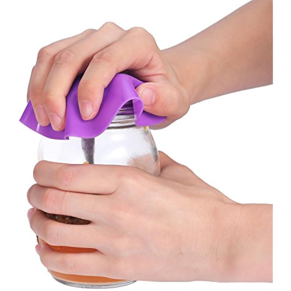 Chuangdi 8 Pieces Rubber Jar Gripper Pads Round Kitchen Coasters Multi