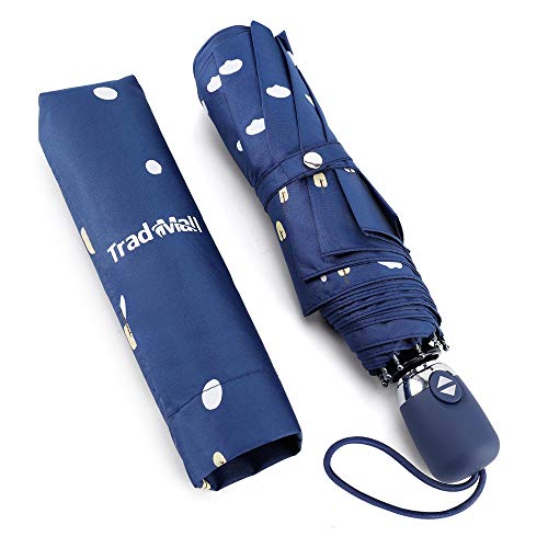 image for TradMall Travel Umbrella, Lightweight Compact Parasol with 99% UV Prot
