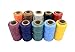 CrazyEve Leathercraft 284 Yards Diameter 0.039 inch (1mm) 150D Sewing Waxed Thread Leather Hand-stitched Sewing Thread (Red)