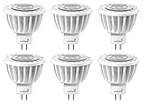 Hyperikon LED MR16 GU5.3 Dimmable 7W (50W Replacement), 2700K (Warm White), CRI90+, Spot Light Bulb, For Living Room, Track Lighting, Bedroom, Spotlight (6 Pack)