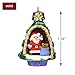 Hallmark Keepsake 0799QXM8269 Mini Christmas Ornament 2019 Year Dated A World Within, Santa and Teddy Bear in Tree Miniature, 1.56