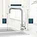 Kitchen Faucet NO.16 LOVER Commercial Utility Stainless Steel Single Handle Kitchen Sink Faucets Brushed Nickel Modern Hot and Cold for Kitchen Sink Faucet and Bar/RV Kitchen Faucets