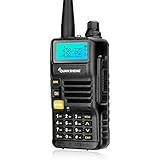 QUANSHENG UV-R50 Rechargeable Walkie Talkies Long Range Dual Band Two-Way Radios with Earpiece (136-174MHz VHF &amp; 400-520MHz UHF) Ham Radio Li-ion Battery and Charger included