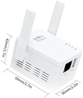 SUGARHOST White WiFi Range Extender Wireless 300Mbps AP/Repeater Dual Antennas USB Port US EU UK Compact Mini Size Light Weight