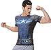 Red Plume Men's Compression Sports Fitness Shirt, Armor America Teamleader T-Shirt
