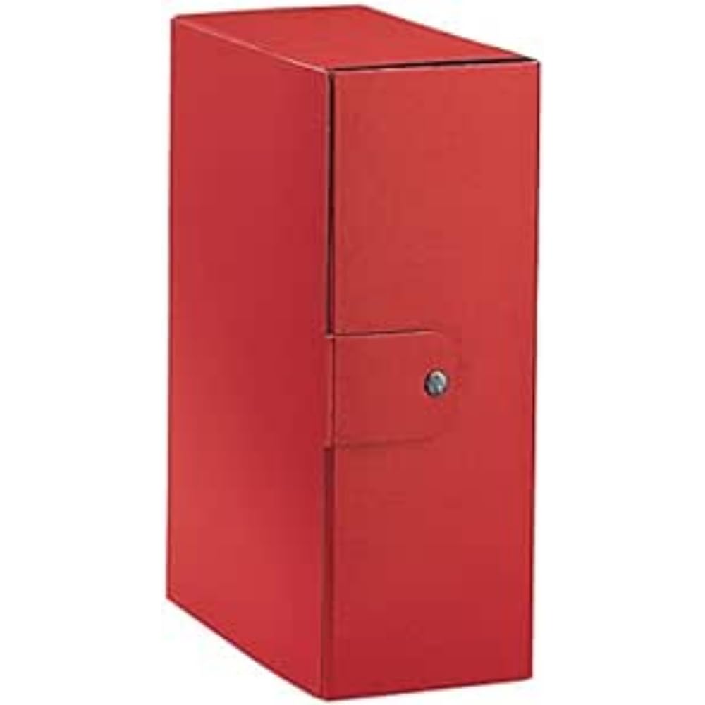Esselte Box File Folder for The Long-Term Storage of documents, A4, Spine 12 cm, Eurobox Dorso 12 cm red