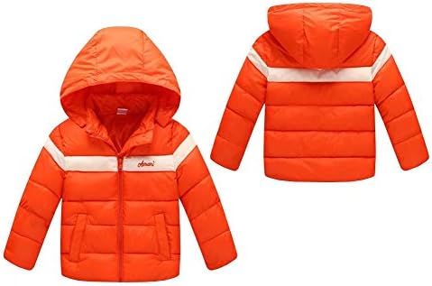 Wxian Children's Hooded Hit Color Cotton Coat
