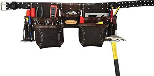McGuire-Nicholas Tanned Leather Contractor's Apron, Durable Construction Tool Belt