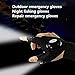 Mural Art Anti-Slip Half Finger Gloves LED Flashlight Luminous Multipurpose Glove for Repairing and Working in Darkness Places, Outdoor Sports, Fishing, Camping, Hiking, Running (left + right)