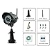 Sumpple Wifi Wireless/Wired 720P Digital Video Outdoor/Indoor IP Network Camera, Night Vision, IP66 Waterproof, Video Record, Snapshot, Motion Detection, Email Alarm, Support IOS, Android or PC Black