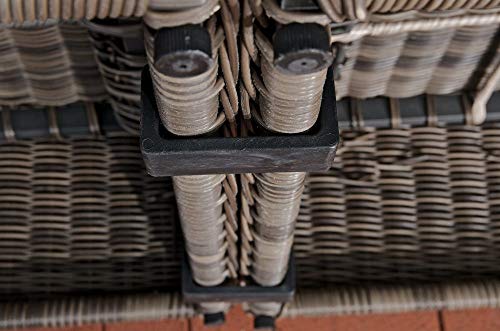 CLP Polyrattan Gartenmöbel Rundrattan-Verbindungsstück | Verbindungsklammer Gartenmöbel | Halteklammer für einzelne Elemente, Farbe:schwarz – Bild 6