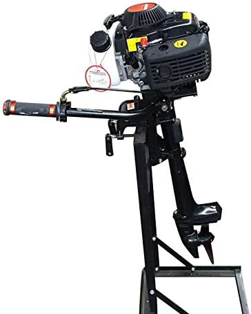Tdogs Outboard Motors,Four Stroke 4HP 52CC Outboard Motor Fishing Boats Air Colling Boat Engine Inflatable Fishing Boat Motor