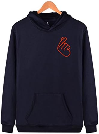 Zhelin Trade Long Sleeve Hoodie Pullover Holder Carrier Sweatshirt Plus Size Korean Finger Heart Top