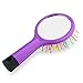 LEORX Detangling Hair Brush Rainbow Volume Brush Magic Hair Curl Straight Comb Brush with Mirror (Purple)