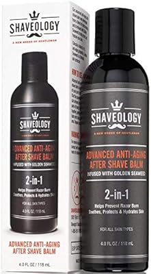 Shaveology Aftershave For Men Advanced 2 In 1 Anti Aging Skin