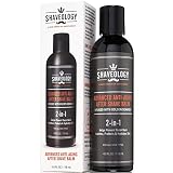Shaveology Advanced 2-in-1 Anti-Aging After Shave Balm lotion Infused with Golden Seaweed, 4oz