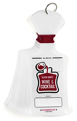 Click Here to See More Images Slick Shotz - 25 Wine & Cocktail Flask Refill Pack (Heat Sealer Needed)