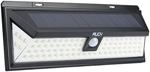 MUCH Solar Lights Outdoor 86 LED, Super Bright Wide Angle Solar Powered Motion Sensor Light, Wireless Security Wall Lights for Garage Patio Garden Driveway Yard RV