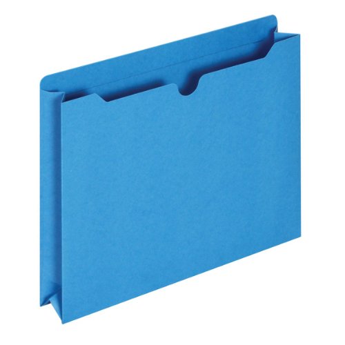 UPC 078973334330, Globe-Weis/Pendaflex File Jackets, 2-Inch Expansion, Letter Size, Blue, 50 Jackets per Pack (B3043DTBLU)