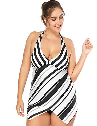 white halter tankini