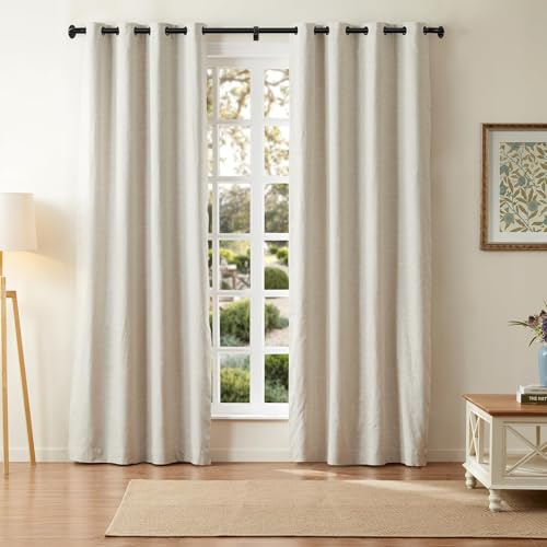 Barra Cortina,Cortinero de Ventana Ajustables,Con SoporteResistente y Fácil Instalar,Barras de Cortina Envolventes,Para Baño,Sala del Estar,Dormitori(Negro, 48-84in)