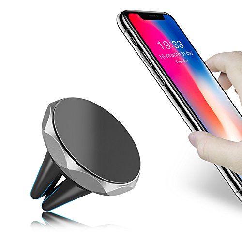 Car Mount, VEAQEE Universal Air Vent Magnetic Car Mount Holder for Smartphone iPhone X 8 7 Plus 6S 6 5s 5 SE, Galaxy S8 S7 S6 Edge, Note 8 5 4 2 and Mini Tablets (Compatible with most Case)