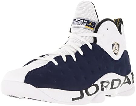 Nike Jordan Men's Jordan Jumpman Team II Mid Nvy/Mid Nvy/White/Vrsty Mz Basketball Shoe 12 Men US