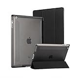 Ipad Case, Afranker iPad 2 / 3 / 4 Smart Stand Case with Auto Sleep / Wake Function and Translucent Back with Afranker Cleaning Cloth Black