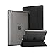 Ipad Case, Afranker iPad 2 / 3 / 4 Smart Stand Case with Auto Sleep / Wake Function and Translucent Back with Afranker Cleaning Cloth Black