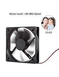 Fuerte Ultra silencioso ventilador de 12025 4.7 inch 120 mm. carcasa de computadora ventilador DC 12 V ventilador de refrigeración para computadora Caso 2pin 2 alambre 1600rpm 130 CFM 2-Pack