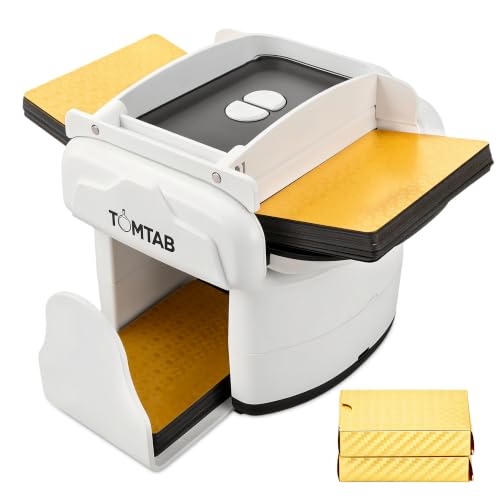 TINYLENS Automatic Card Shuffler for 1-4 Decks, Rechargeable, Large Capacity, Low Noise & Portable, for Poker, Blackjack, UNO and More, Includes 2 Golden Decks