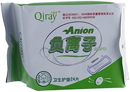 QiRay Anion Santitary Napkin 24 Pads Pantiliner Single Package by Love Moon Anion