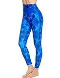 Ekouaer Women's Printed Yoga Pants High Waist Yoga Fitness Workout Leggings