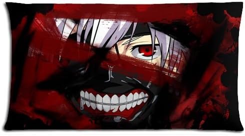 Tokyo Ghoul Pillowcases Zippered Collection Polyester - Cotton Body Pillow Covers Cases 20x36(inch) 50x90(cm)