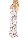 Jug&Po Women's Floral Print Sleeveless Long Maxi Casual Dress (Medium Green)