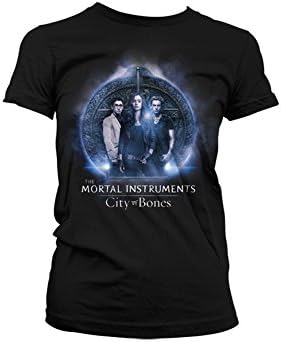 Officially Licensed Merchandise Mortal Instruments Group Girly T-Shirt (Black), XX-Large