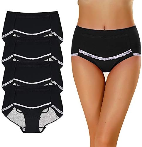 SPFAS Multipack Womens Underwear Menstrual Period Briefs Leak Proof Protective Pants Incontinence Postpartum Cotton Knickers