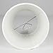 MERIVILLE Set of 5 Off White Linen Clip On Chandelier Lamp Shades, 4-inch by 5-inch by 5-inch