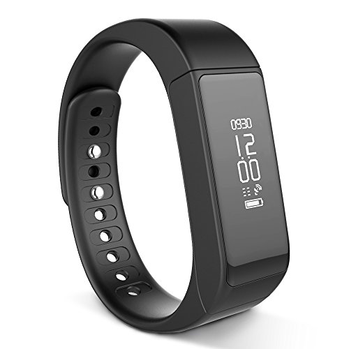 iWOWNfit i5 plus Fitness Tracker Smart Bracelet Band with Deep/Light Sleep Monitor and Call Text Display, Steps Track Calories Counter Activity Touch Screen Wristband for Android and iOS(Black)