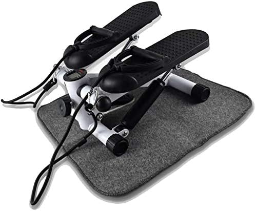 JLDN Mini Steps Fitness Machines, Air Stair Stepper Twist with LCD Monitor, Aerobic Step Machine Twisting Machine Adjustable Cardio Exercises Equipment for Home Workout and Exercise,Black