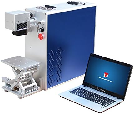 30W Portable Desktop Fiber Laser Marking Engraving Etching Machine Maker & Rotary Metal & Non-Metal