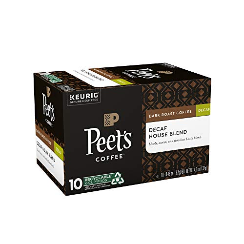 Peet's Coffee, Dark Roast Decaffeinated Coffee KCup Pods for Keurig
