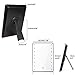 Make Up Mirror, Charminer 16 LEDs Touch Light Illuminated Cosmetic Bathroom Shaving Vanity Black