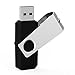 JUANWE USB Flash Drive 2GB 20 Pack Bulk USB 2.0 Thumb Drive with Swivel Design Memory Stick Data Storage Backup Photo Pen Drive，Black